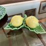 Vintage Collectable Portuguese Lemon Salt and Pepper Shakers Bordallo Pinheiro Image 3