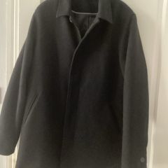 Men's ASOS Wool blend Black Coat. Size Medium