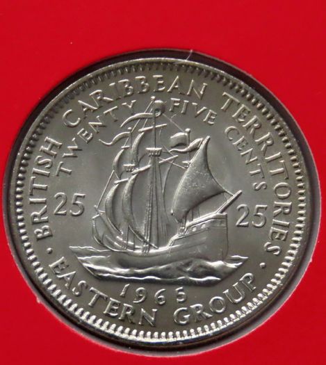Antigua 1965 Golden Hind Drake Coin Stamp cover BUNC