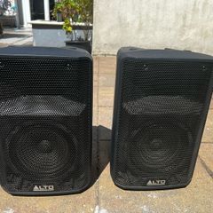 Active PA speakers.