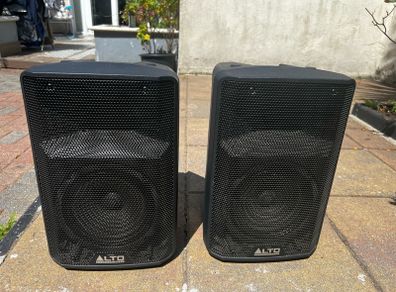 Active PA speakers.