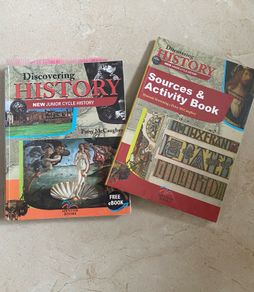 New Junior Cycle History  Discovering History Sources & Activity Book Textbook and workbook set