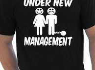 main image for ad Under New Management Stag Night Wedding Mens T-Shirt Size S-XXL