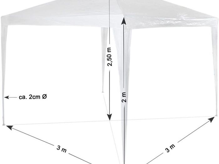 Gazebo Party Tent Garden Tent 3 x 3 m Various Colours