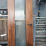Solid wood frosted glass door Image 2