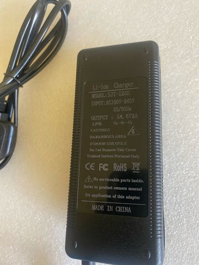 Fiido M1/M1 Pro Charger ORIGINAL 48V 2A Output 54.6v charger 13S 18650 battery pack charger constant current constant pressure is full of self-stop 100%  BRAND-NEW