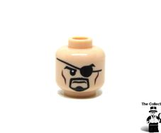 LEGO Superheroes Nick Fury Error Prototype Test Print Colour Flesh Head Rare And Hard To Find