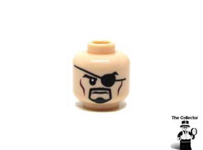 LEGO Superheroes Nick Fury Error Prototype Test Print Colour Flesh Head Rare And Hard To Find