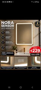 NORA sensor led mirror 600x800