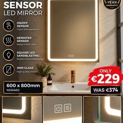 NORA sensor led mirror 600x800