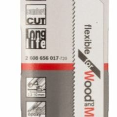 Bosch S922VF Reciprocating Saw Blades for Wood & Metal 150mm (Pack Of 5)