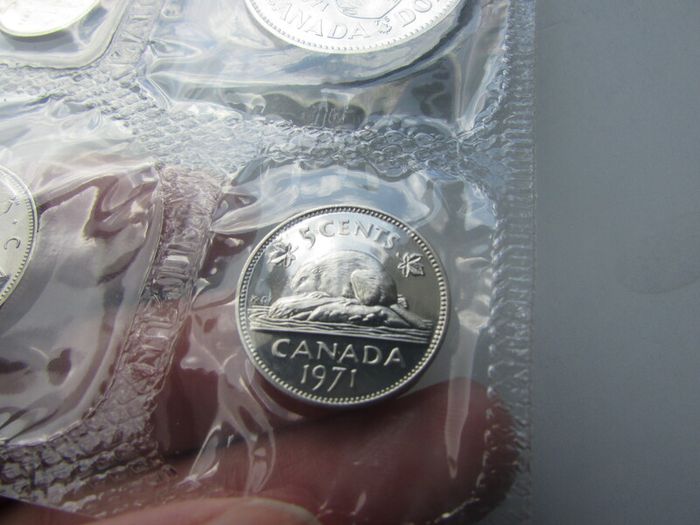 Canada Mint set 1971.British Columbia 1871-1971.Gem BU.Six coins.