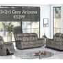 Arizona Grey soft leather sofas Image 5