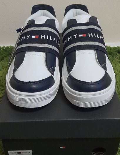 Tommy Hilfiger Unisex Leather Footwear low cut sneaker UK-7/EUR-41 Style:T3B4-30508-0744X007 blue/white-2024