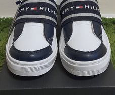 Tommy Hilfiger Unisex Leather Footwear low cut sneaker UK-6/EUR-39 Style:T3B4-30508-0744X007 Blue/White-2024