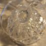 Vintage cut glass or crystal  set of 3 dessert dishes or bowls featuring a diamond or criss-cross pattern. Image 6