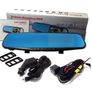 4.3 Inch Dual Lens 1080P Car DVR Dash Cam Video Recorder Rear View Mirror Camera Image 6