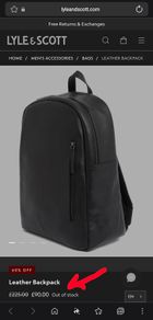 Lyle & Scott Leather Backpack