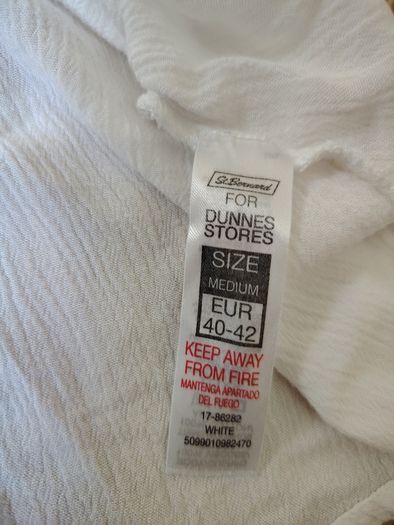 White Beachwear Dress Size 12-14