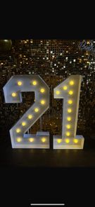 Large "21" Marquee Light