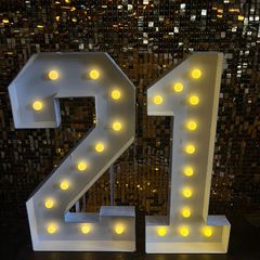 Large "21" Marquee Light