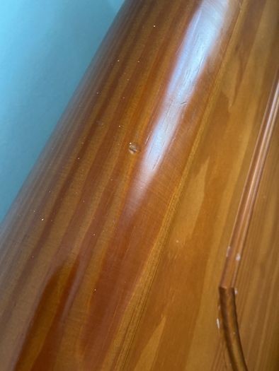 Solid wooden bed king size