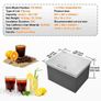 Drop in Ice Chest, 20"L x 16"W x 13"H Stainless Steel Ice Cooler, Commercial Ice Bin with Hinged Cover Image 5