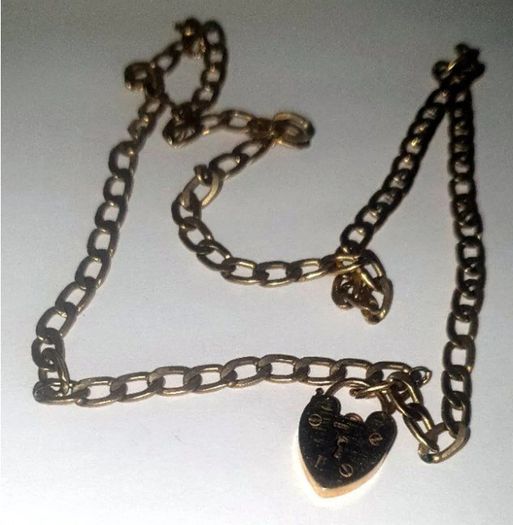 Pristine Vintage 9ct Gold UNIDOR Jailers Chain 20"