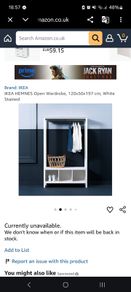 ikea hemnes open wardrobe