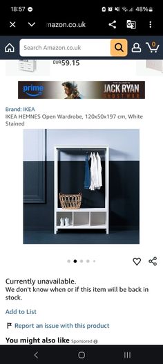 ikea hemnes open wardrobe