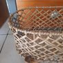rattan and wood long plant stand Image 3
