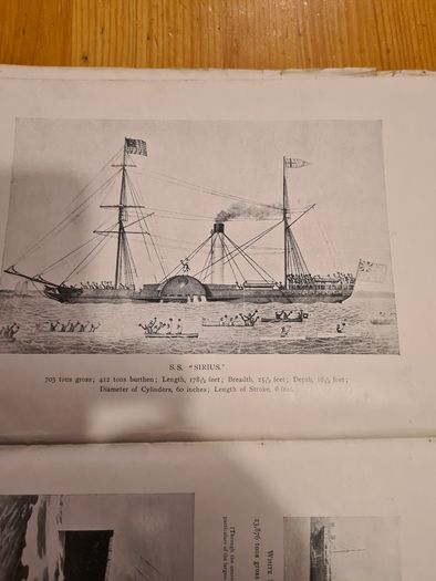 The History Of The "sirius" The Firtst Steamer That Crossed The Atlantic By William J Barry. Vintage  1906.