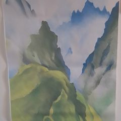 x3 Famous Art Prints with hanging kit