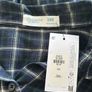 Girls Long Sleeved Blue Checkered Shirt from Primark Image 2
