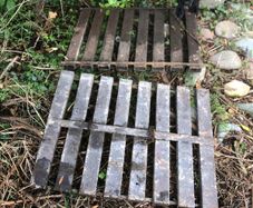 2 heavy steel grates lot