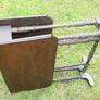Victorian Mahogany Sutherland Drop Leaf Table On Brass Casters (H-21" L-25" W-21")(folded table 21" x 5,2") Image 8
