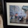 Outside the Vaudeville Theatre, Paris by Jean Beraud - Large framed print Image 2