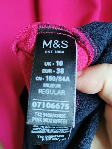 M&S pink dress UK 10