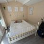 IKEA Leirvik iron double bed frame (white) Image 3