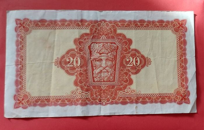 Irish 1976 Lavery Twenty pound banknote in Fine condition