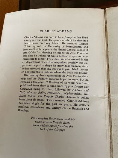 The Penguin Charles Addams Gothic Book 1962