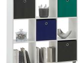 FMD Standing Shelf with 9 Compartments White
