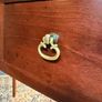 Antique Mahogany Bow Fronted Three Drawer Side or Console Table Image 5