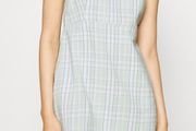 Hollister Green Plaid Mini Dress