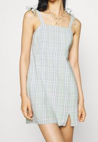 Hollister Green Plaid Mini Dress