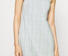 Hollister Green Plaid Mini Dress