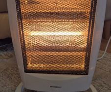 Electric fire halogen heater