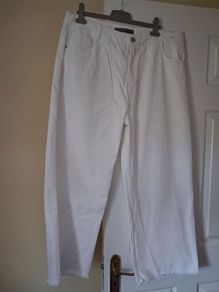DUNNES wide leg sparkling white Jeans