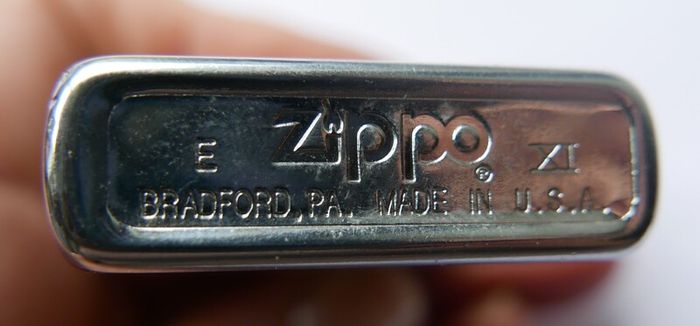 Zippo wind proof lighter with original brown leather case