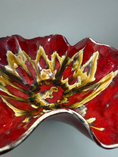 Large Vintage Vallauris Style Studio Pottery Bowl
